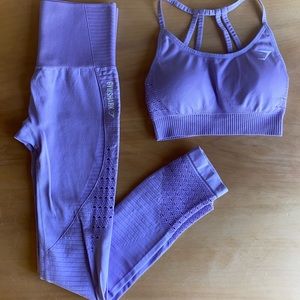 gymshark energy seamless leggings and bra